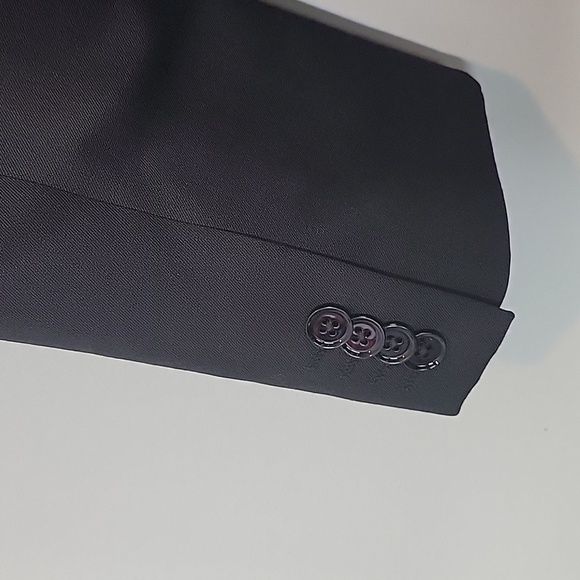 EXPRESS Photographer black Slim Fit Sport Coat Suit Jacket 38R - Picture 6 of 7